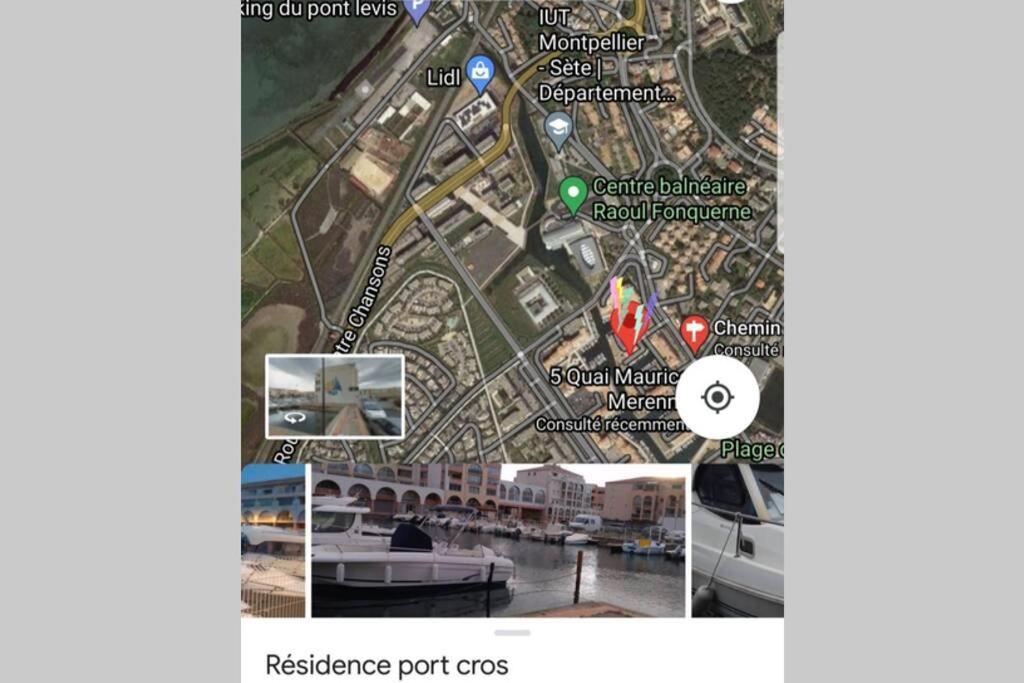 Studio Climatise Classe 2 Dans Marina Proche Mer Et Etang - Lit Wifi Fibre Et Parking Prive 塞特港 外观 照片